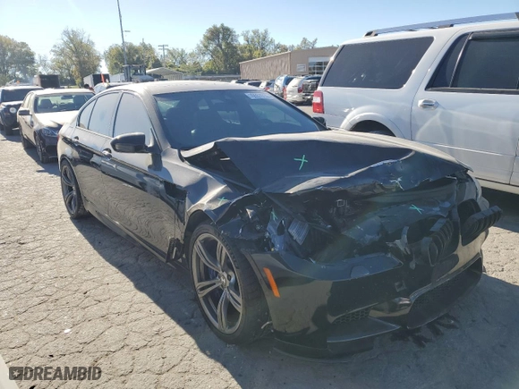 2016 BMW M5 with VIN WBSFV9C5XGD595734, listed as a Copart auction lot 76557014 with 86,254 mi miles and Salvage Title. Bid and sale history available at carsss.com. Image 4.