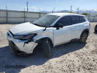 2023 Toyota Corolla Cross Hybrid S with VIN 7MUFBABG3PV005923, listed as a Copart auction lot 55641335 with 24,158 mi miles and Salvage title. Bid and sale history available at DreamBid. Image 1.