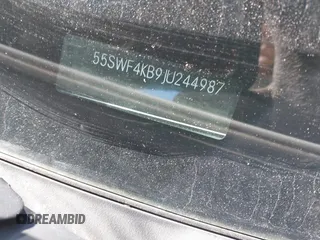 2018 Mercedes-Benz C 300 with VIN 55SWF4KB9JU244987, listed as a IAAI auction lot 41747698 with 99,959 mi miles and . Bid and sale history available at carsss.com. Image 9.