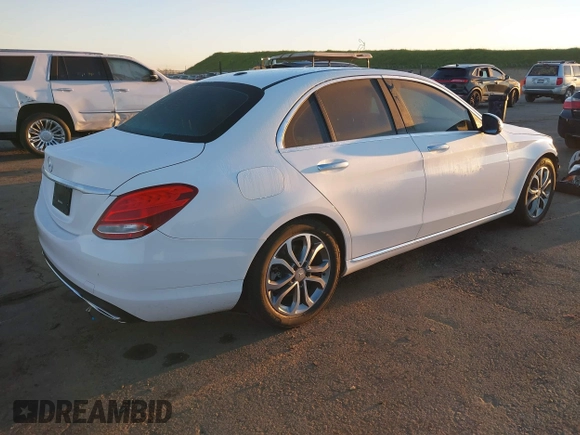 2016 Mercedes-Benz C 300 with VIN 55SWF4JBXGU162678, listed as a IAAI auction lot 41877653 with 132,830 mi miles and . Bid and sale history available at carsss.com. Image 4.