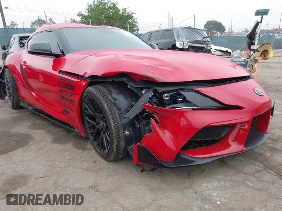 2023 Toyota Supra 3.0 with VIN WZ1DB0G04PW058168, listed as a IAAI auction lot 42383816 with 22,135 mi miles and . Bid and sale history available at DreamBid. Image 1.