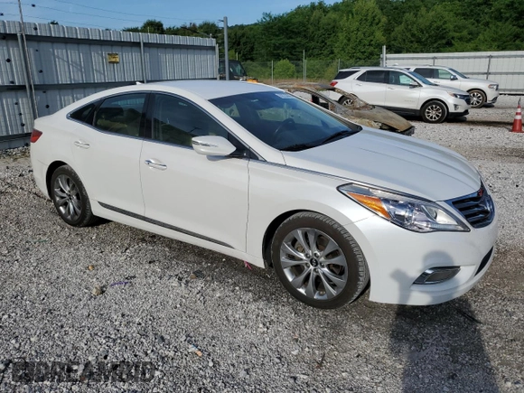 2013 Hyundai Azera with VIN KMHFG4JG3DA217272, listed as a Copart auction lot 62233965 with 155,100 mi miles and Salvage title. Bid and sale history available at DreamBid. Image 4.