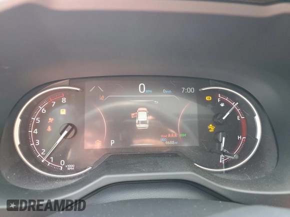 2024 Toyota RAV4 XLE Premium with VIN 2T3C1RFV1RC284430, listed as a Copart auction lot 65069965 with 4,688 mi miles and Salvage title. Bid and sale history available at DreamBid. Image 9.