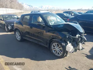 2016 Nissan Juke S with VIN JN8AF5MVXGT659206, listed as a IAAI auction lot 41674497 with 54,015 mi miles and . Bid and sale history available at carsss.com. Image 1.