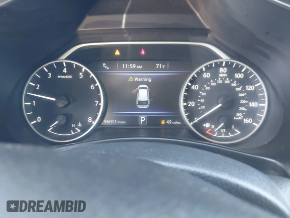 2019 Nissan Murano Platinum with VIN 5N1AZ2MJ6KN124803, listed as a IAAI auction lot 41471224 with 96,011 mi miles and . Bid and sale history available at DreamBid. Image 7.