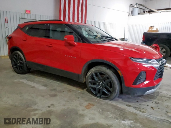 2020 Chevrolet Blazer LT with VIN 3GNKBDR44LS711415, listed as a Copart auction lot 60821265 with Not provided miles and Salvage title. Bid and sale history available at DreamBid. Image 4.