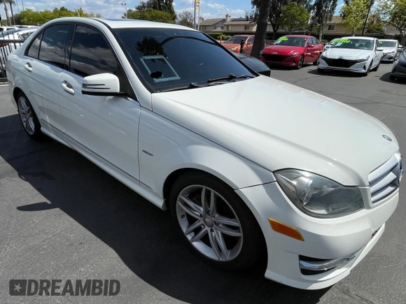 2012 Mercedes-Benz C-Class C 250 Sport with VIN WDDGF4HB9CR231396, listed as a Copart auction lot 52832925 with 133,080 mi miles and Clean Title. Bid and sale history available at carsss.com. Image 1.