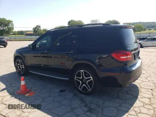 2017 Mercedes-Benz GLS 550 with VIN 4JGDF7DE2HA957424, listed as a Copart auction lot 63464655 with 97,616 mi miles and Salvage title. Bid and sale history available at DreamBid. Image 2.