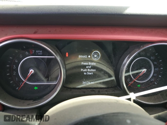 2021 Jeep Wrangler Unlimited Rubicon with VIN 1C4HJXFG6MW581407, listed as a Copart auction lot 43720585 with 34,176 mi miles and Salvage Title. Bid and sale history available at carsss.com. Image 9.