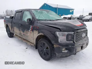 2019 Ford F-150 XL with VIN 1FTFW1E47KFC69168, listed as a IAAI auction lot 41317777 with 1 mi miles. Bid and sale history available at carsss.com. Image 1.