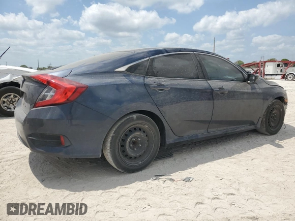 2018 Honda Civic Sedan LX with VIN 19XFC2F57JE024756, listed as a Copart auction lot 54358645 with 67,062 mi miles and Salvage Title. Bid and sale history available at carsss.com. Image 3.