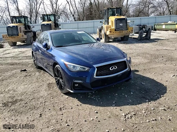 2018 Infiniti Q50 3.0t LUXE with VIN JN1EV7AR4JM612020, listed as a Copart auction lot 51113225 with 41,411 mi miles and Non Repairable. Bid and sale history available at carsss.com. Image 11.