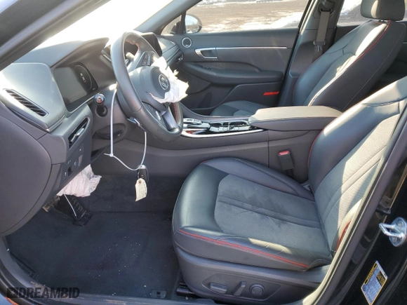2022 Hyundai Sonata SEL Plus with VIN KMHL44J29NA239049, listed as a Copart auction lot 42486515 with 20,630 mi miles and Salvage Title. Bid and sale history available at carsss.com. Image 7.