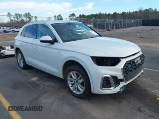 2022 Audi Q5 S line Premium with VIN WA1GAAFY2N2003728, listed as a IAAI auction lot 41411825 with 47,714 mi miles. Bid and sale history available at carsss.com. Image 1.