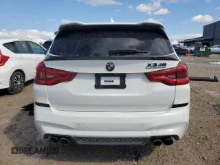 2020 BMW X3 M Competition with VIN 5YMTS0C06LLT10764, listed as a Copart auction lot 49572565 with 0 mi miles and Salvage Title. Bid and sale history available at carsss.com. Image 6.