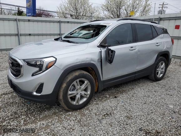 2019 GMC Terrain SLE with VIN 3GKALMEV4KL254473, listed as a Copart auction lot 50959055 with 0 mi miles and Salvage Title. Bid and sale history available at carsss.com. Image 1.