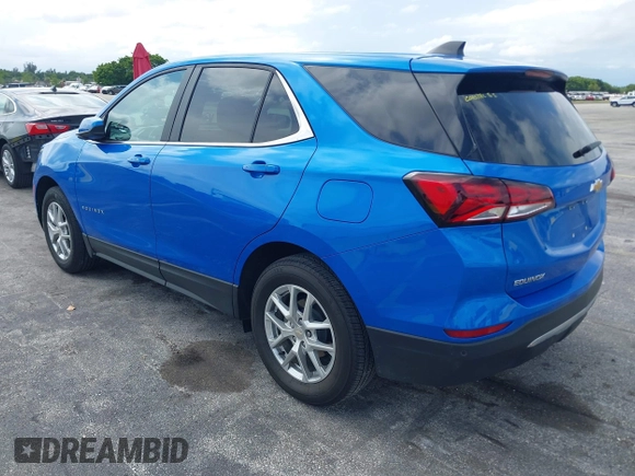 2024 Chevrolet Equinox LT with VIN 3GNAXUEG9RS250203, listed as a IAAI auction lot 42233875 with 26,930 mi miles and . Bid and sale history available at DreamBid. Image 3.