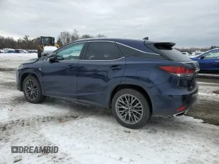 2022 Lexus RX 350 F Sport with VIN 2T2YZMDA5NC355905, listed as a Copart auction lot 44953705 with 25,938 mi miles and Salvage title. Bid and sale history available at DreamBid. Image 2.