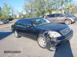 2001 Lexus LS 430 with VIN JTHBN30F710042861, listed as a IAAI auction lot 41895357 with Not Provided miles. Bid and sale history available at carsss.com. Image 1.