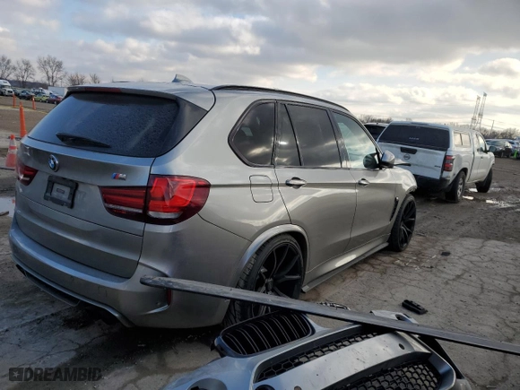 2015 BMW X5 M with VIN 5YMKT6C56F0C89088, listed as a Copart auction lot 81921504 with 91,543 mi miles and Salvage Title. Bid and sale history available at carsss.com. Image 3.