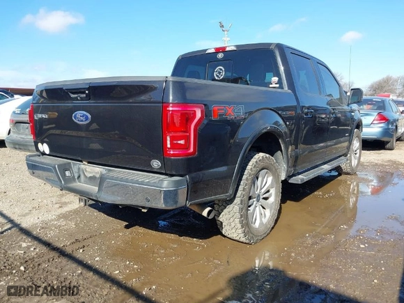 2015 Ford F-150 XLT with VIN 1FTEW1EG8FKE85372, listed as a IAAI auction lot 41651148 with 117,044 mi miles. Bid and sale history available at carsss.com. Image 4.