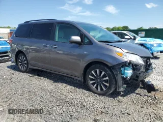 2019 Toyota Sienna XLE with VIN 5TDDZ3DC5KS222885, listed as a Copart auction lot 56983835 with 83,009 mi miles and Salvage title. Bid and sale history available at DreamBid. Image 4.