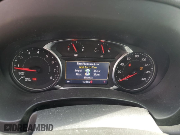 2020 GMC Terrain SLT with VIN 3GKALPEX9LL214555, listed as a Copart auction lot 54550555 with 93,250 mi miles and Salvage title. Bid and sale history available at DreamBid. Image 9.