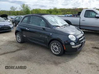 2012 FIAT 500 Lounge z VIN 3C3CFFER9CT383468, wystawiony jako Copart lot #54714715 z przebiegiem 114 637 mil mil oraz Szkody całkowita. Historia ofert i sprzedaży dostępna na DreamBid. Obrazek 4.