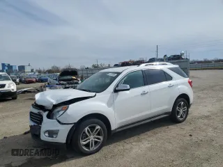 2016 Chevrolet Equinox LTZ with VIN 2GNFLGEK5G6319102, listed as a Copart auction lot 51767095 with 62,823 mi miles and Salvage Title. Bid and sale history available at carsss.com. Image 1.