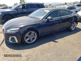 2022 Audi A5 Sportback S line Premium with VIN WAUDACF52NA031672, listed as a Copart auction lot 59249983 with 7,875 mi miles. Bid and sale history available at carsss.com. Image 1.