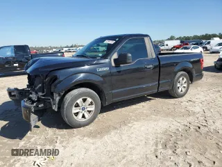 2019 Ford F-150 XL with VIN 1FTMF1C54KKE76000, listed as a Copart auction lot 43563765 with 52,601 mi miles and Salvage Title. Bid and sale history available at carsss.com. Image 1.