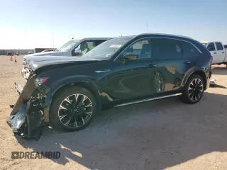 2024 Mazda CX-90 3.3 Turbo S with VIN JM3KK1HC4R1125797, listed as a Copart auction lot 44030425 with 0 mi miles and Salvage Title. Bid and sale history available at carsss.com. Image 1.