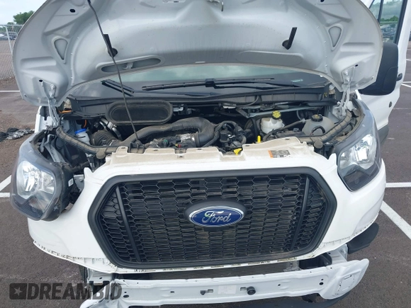 2022 Ford Transit Cargo with VIN 1FTBR1C83NKA81478, listed as a IAAI auction lot 42491735 with 12,902 mi miles and . Bid and sale history available at DreamBid. Image 10.