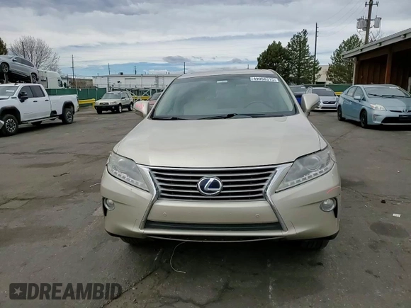 2013 Lexus RX 450h with VIN JTJZB1BA3D2008890, listed as a Copart auction lot 49958315 with 201,231 mi miles and Salvage title. Bid and sale history available at DreamBid. Image 10.