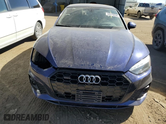 2021 Audi A5 Sportback S line Premium Plus with VIN WAUFACF5XMA004324, listed as a Copart auction lot 44579834 with 26,313 mi miles and . Bid and sale history available at DreamBid. Image 5.
