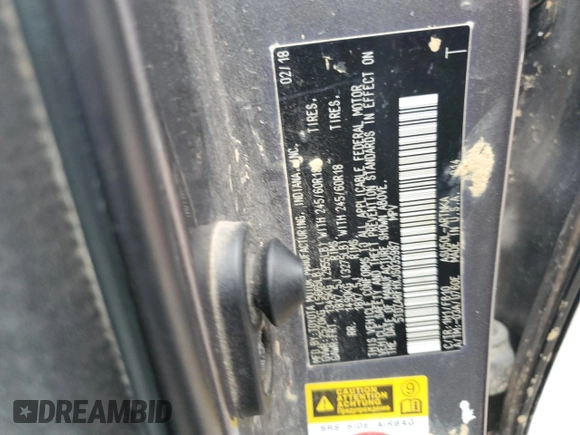 2018 Toyota Highlander LE with VIN 5TDZARFHXJS035987, listed as a Copart auction lot 57495055 with 125,642 mi miles and Salvage title. Bid and sale history available at DreamBid. Image 13.