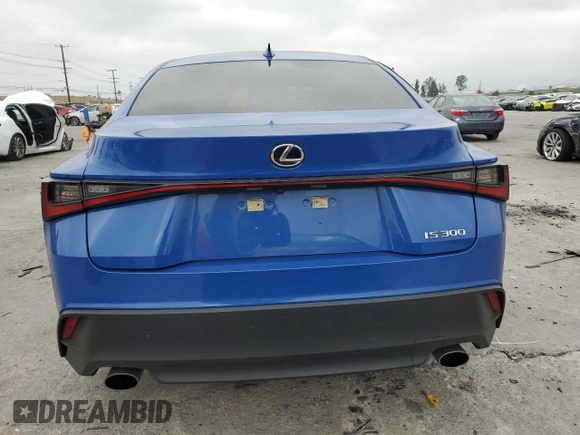 2022 Lexus IS with VIN JTHAA1D26N5122731, listed as a Copart auction lot 50445945 with 42,388 mi miles and Salvage Title. Bid and sale history available at carsss.com. Image 6.