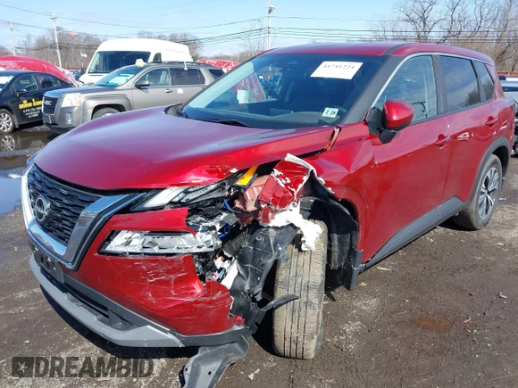 2023 Nissan Rogue SV with VIN 5N1BT3BB9PC937496, listed as a IAAI auction lot 41741224 with 18,933 mi miles and . Bid and sale history available at carsss.com. Image 6.