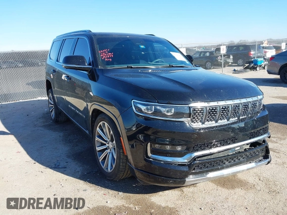 2022 Jeep Grand Wagoneer Series II with VIN 1C4SJVFJ6NS191874, listed as a IAAI auction lot 41141264 with 74,624 mi miles and . Bid and sale history available at DreamBid. Image 1.