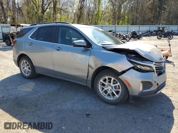 2023 Chevrolet Equinox LT with VIN 3GNAXKEG0PS141159, listed as a Copart auction lot 50070095 with 45,511 mi miles and Salvage Title. Bid and sale history available at carsss.com. Image 4.