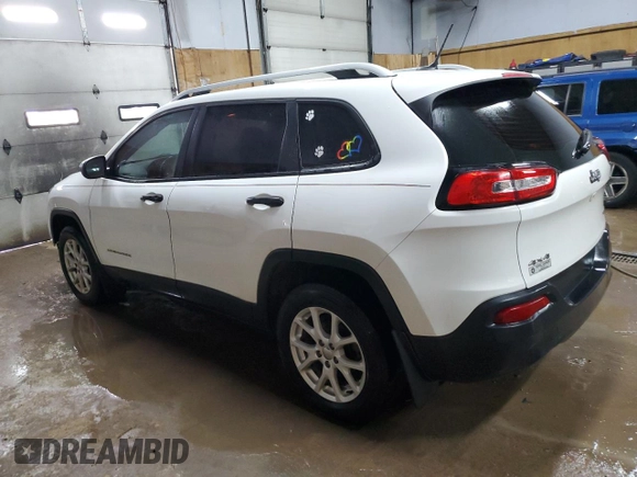 2016 Jeep Cherokee Sport with VIN 1C4PJMAB5GW109080, listed as a Copart auction lot 49871945 with 223,719 mi miles and Clean Title. Bid and sale history available at carsss.com. Image 2.