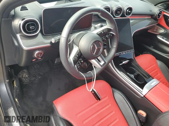 2024 Mercedes-Benz C 43 AMG with VIN W1KAF8HB5RR194188, listed as a Copart auction lot 77616334 with Not provided miles and Non repairable. Bid and sale history available at DreamBid. Image 8.