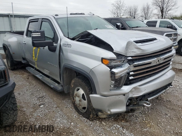 2022 Chevrolet Silverado 3500HD High Country with VIN 1GC4YVEY0NF270579, listed as a Copart auction lot 80861624 with 0 mi miles and Salvage Title. Bid and sale history available at carsss.com. Image 4.