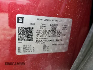 2019 GMC Acadia SLT with VIN 1GKKNMLAXKZ136970, listed as a Copart auction lot 56536755 with 116,153 mi miles and Salvage title. Bid and sale history available at DreamBid. Image 13.