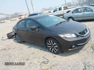 2014 Honda Civic Sedan EX-L with VIN 2HGFB2F93EH538766, listed as a IAAI auction lot 41897381 with 1 mi miles. Bid and sale history available at carsss.com. Image 1.