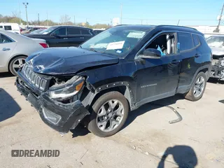 2018 Jeep Compass Limited с VIN 3C4NJDCB4JT340991, выставлен на аукционе IAAI как лот 41776098 с пробегом Не указан миль и . История ставок и продаж доступна на DreamBid. Изображение 2.