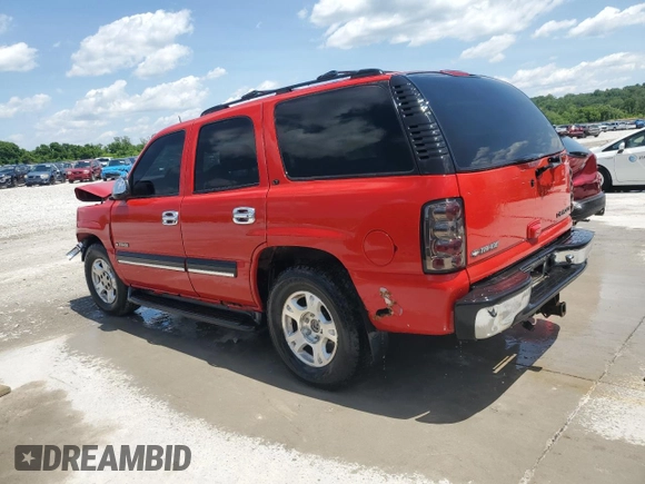 2002 Chevrolet Tahoe LS with VIN 1GNEK13Z52R156962, listed as a Copart auction lot 58169335 with 162,916 mi miles and Salvage title. Bid and sale history available at DreamBid. Image 2.