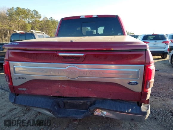 2016 Ford F-150 XLT with VIN 1FTEW1EG5GFB63279, listed as a IAAI auction lot 41329792 with 102,636 mi miles. Bid and sale history available at carsss.com. Image 16.