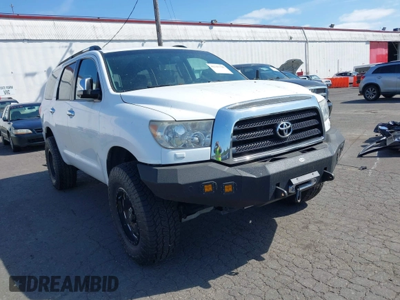 2008 Toyota Sequoia Limited with VIN 5TDBY68A08S017567, listed as a IAAI auction lot 42143328 with Not Provided miles and . Bid and sale history available at DreamBid. Image 1.