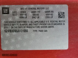 2018 Chevrolet Camaro 1LT with VIN 1G1FB3DS6J0131090, listed as a Copart auction lot 75547864 with 48,947 mi miles and Salvage Title. Bid and sale history available at carsss.com. Image 12.